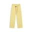 Fear Of God Essentials Tone‑on‑Tone Text Logo Straight‑Leg Sweatpants Pastel Yellow
