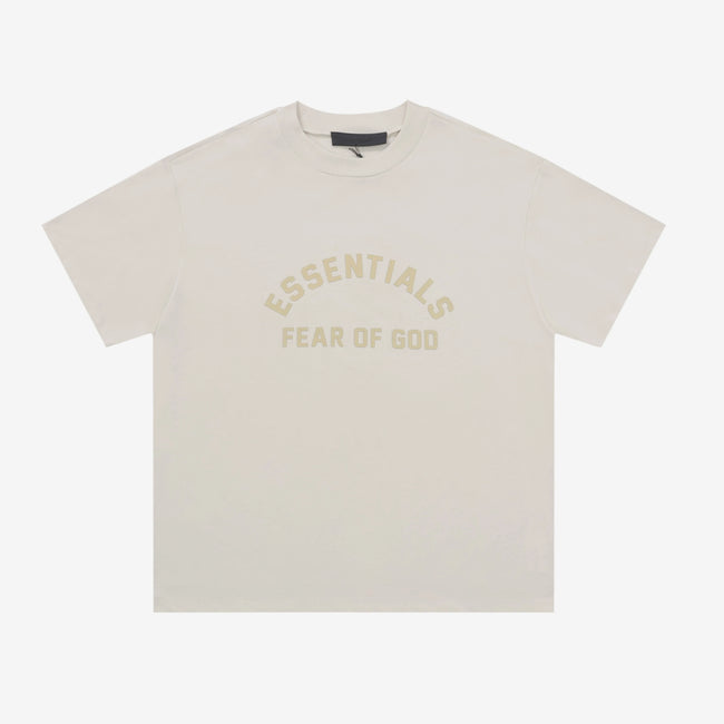 Fear Of God Essentials Arch 3D Double Line Short Sleeve T-Shirt Cream Hover Image