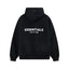 Fear Of God Essentials Back Logo Oversized Hoodie Black