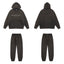 Fear Of God Essentials Tone‑on‑Tone Hoodie & Jogger Tracksuit Set Black