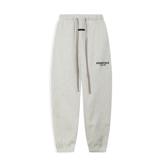 Fear Of God Essentials Logo Jogger Sweatpants Light Oat Heather Hover Image