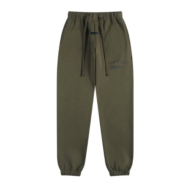 Fear Of God Essentials Vintage Letter Jogger Sweatpants Dark Olive