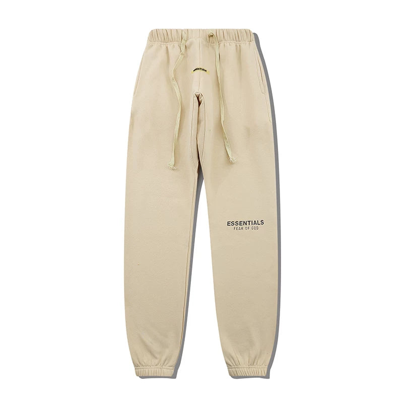 Fear Of God Essentials Side Logo Jogger Pants Cream