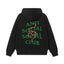 Anti Social Social Club Snake Graphic Green Logo Black Hoodie