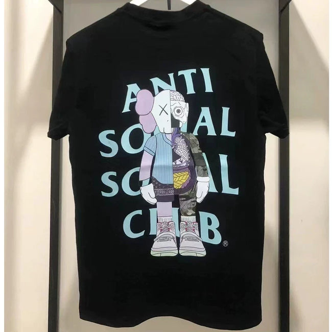 ASSC Black Tee – KAWS Print Hover Image