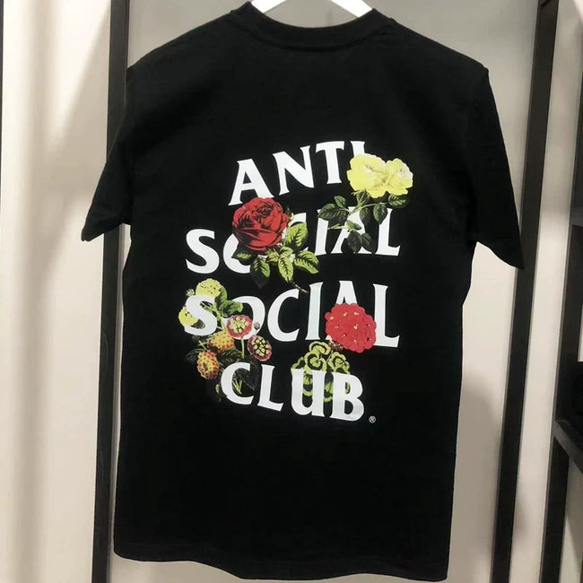 ASSC Black Tee – Rose Floral Print Hover Image
