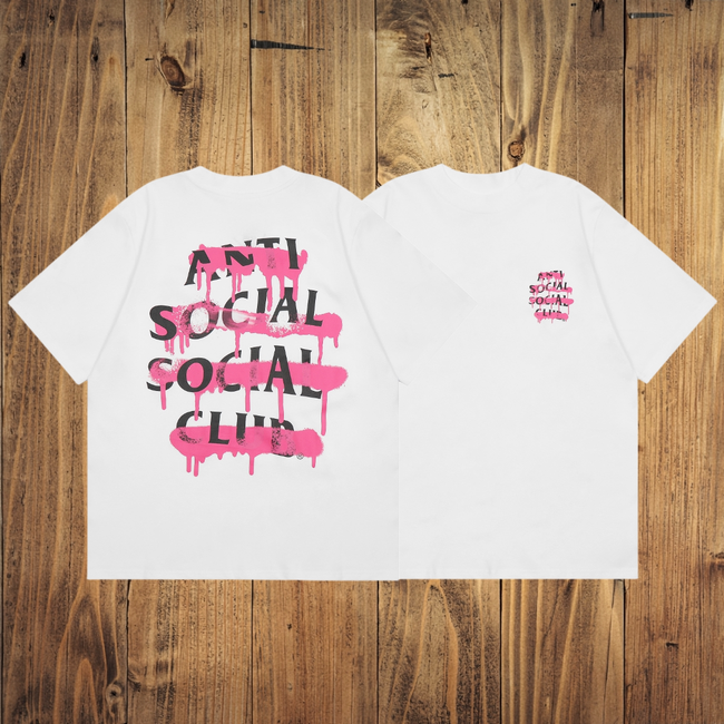 ASSC Pink Splatter White Tee Hover Image