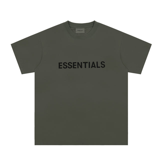 Fear Of God Essentials 3D Chest Logo Short Sleeve T‑Shirt Dark Olive Hover Image