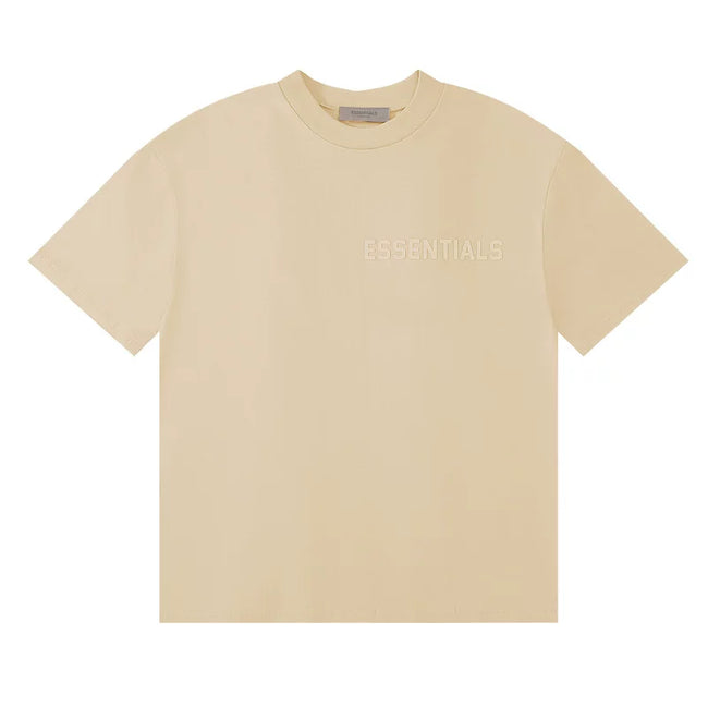 Fear Of God Essentials Chest Logo Short Sleeve T‑Shirt Soft Beige Hover Image